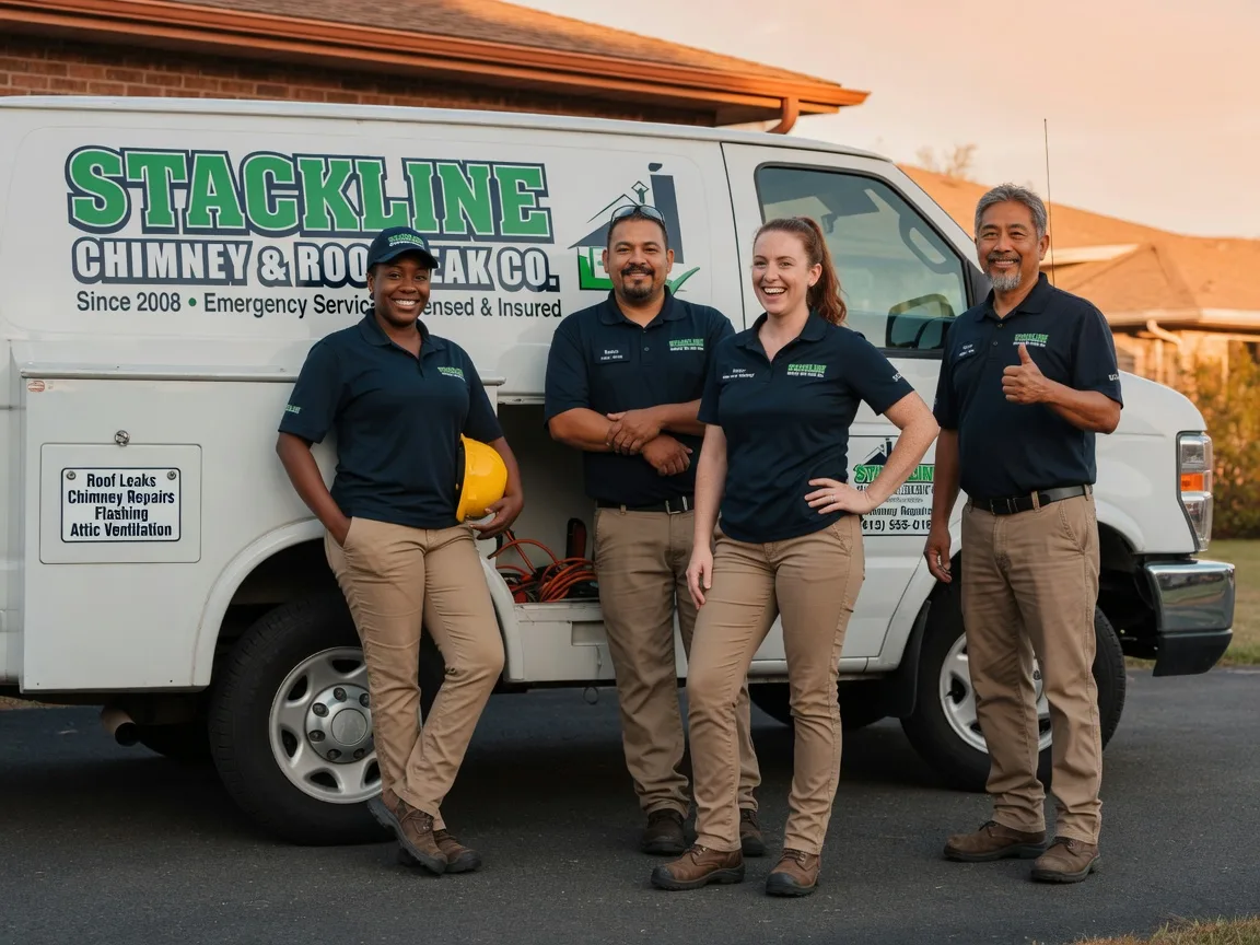 Chimney flashing repair company in Clayton, OK